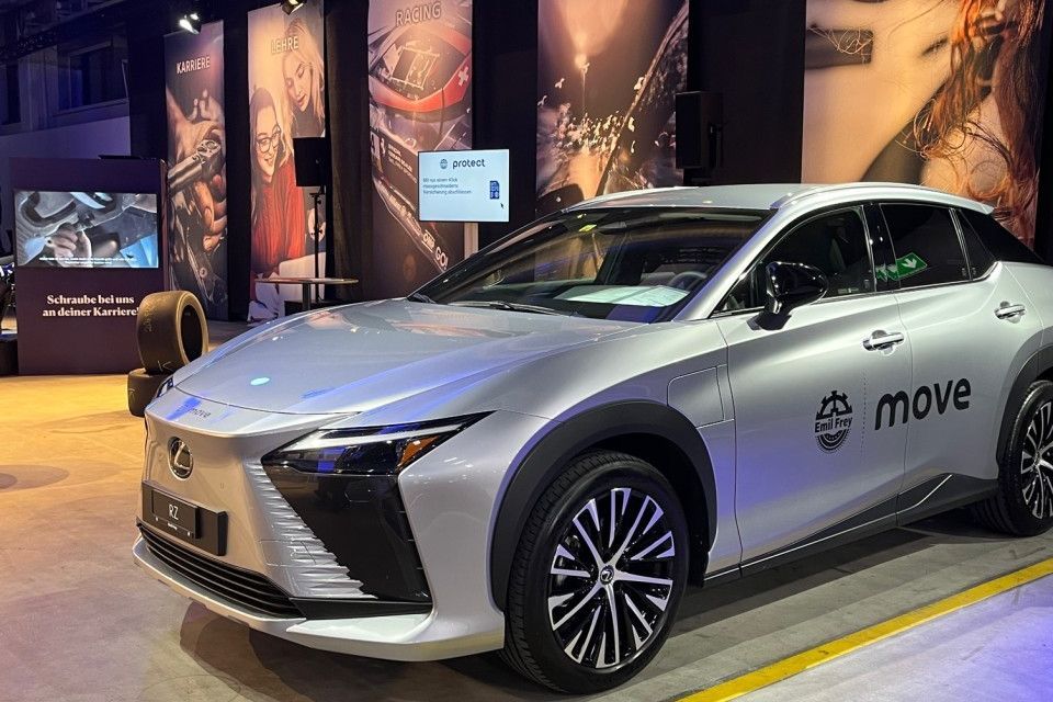 Emil Frey Lexus car in exhibition