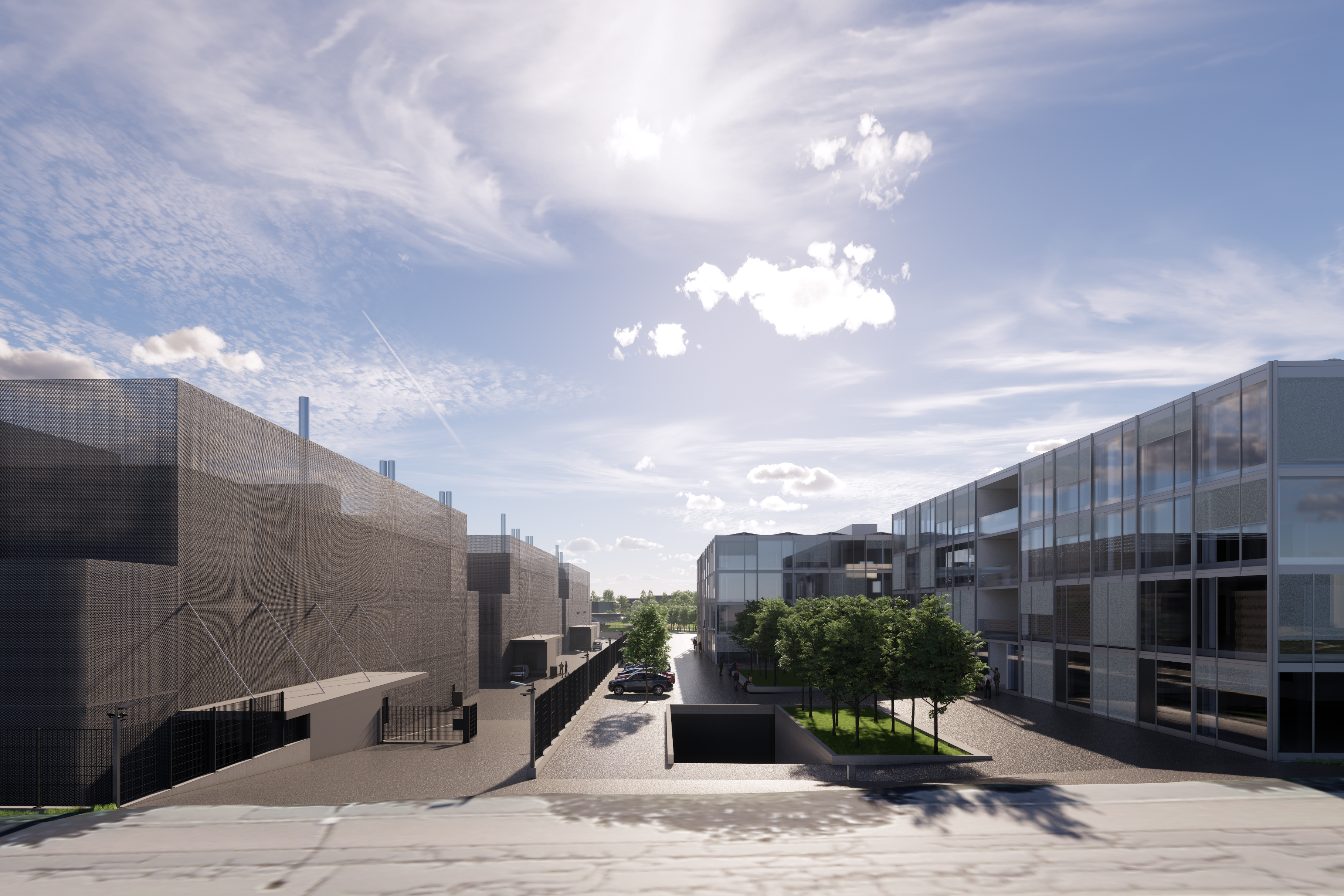 [Translate to Englisch:] Stimmungsbild: Datenstandort Dielsdorf von Green