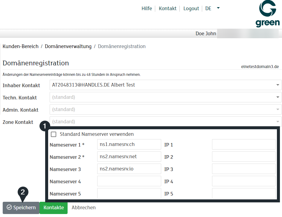 my.green.ch - Customer Portal