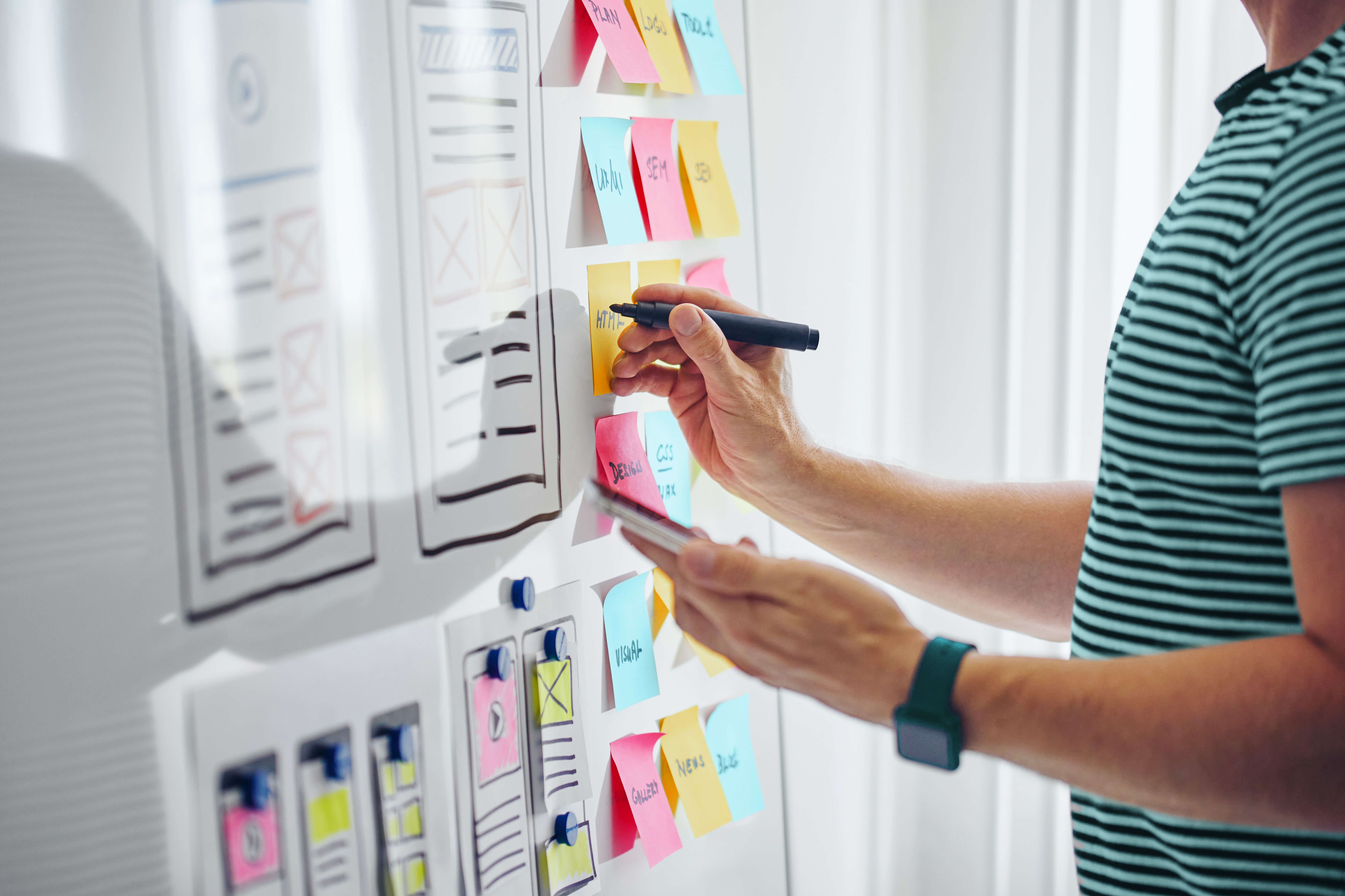 Aufbau einer Struktur für die eigene Website