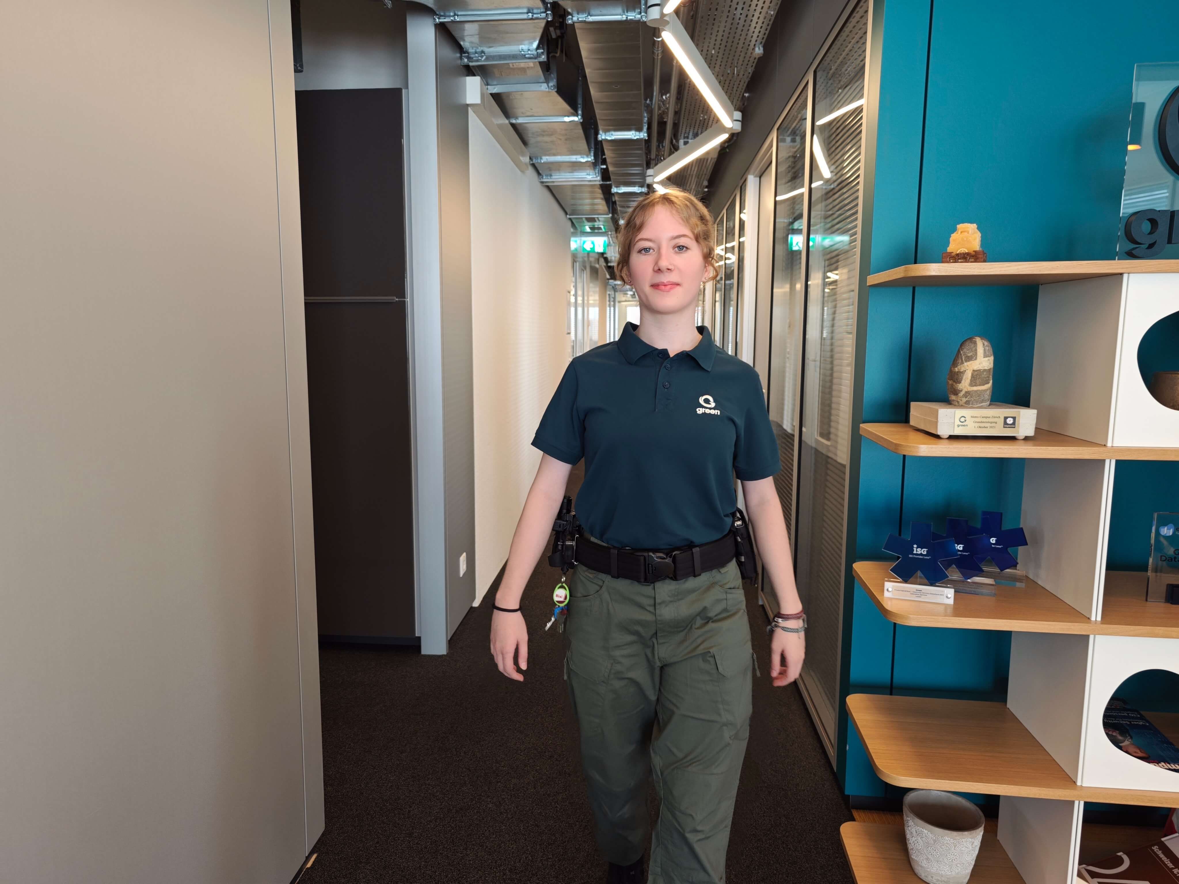 Rebecca Haag Sicherheitsmitarbeiterin Green