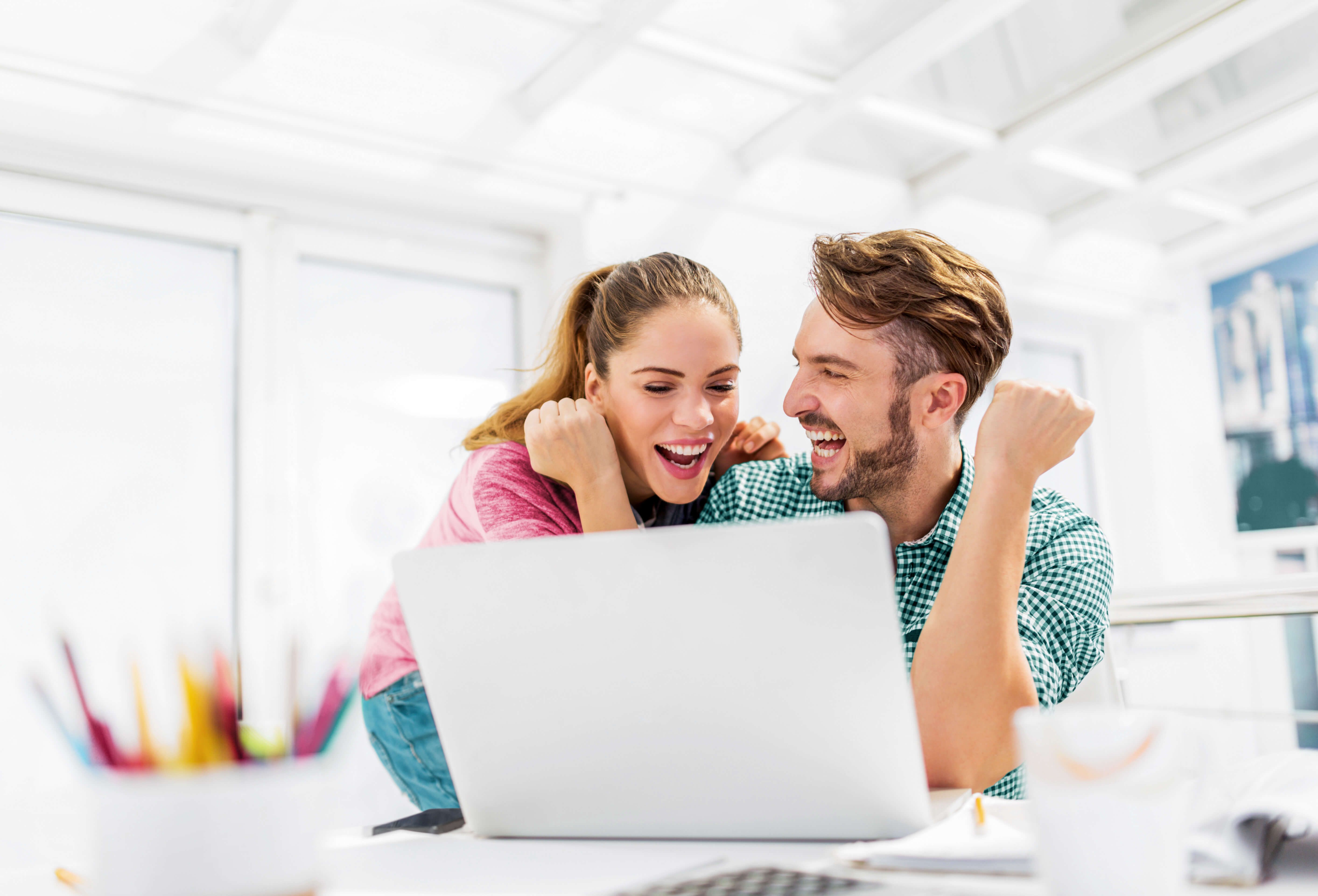 The team simply creates their own website on the computer