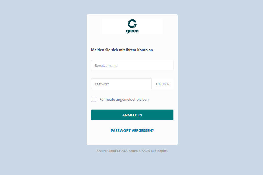 Loginpage von Edgepilot