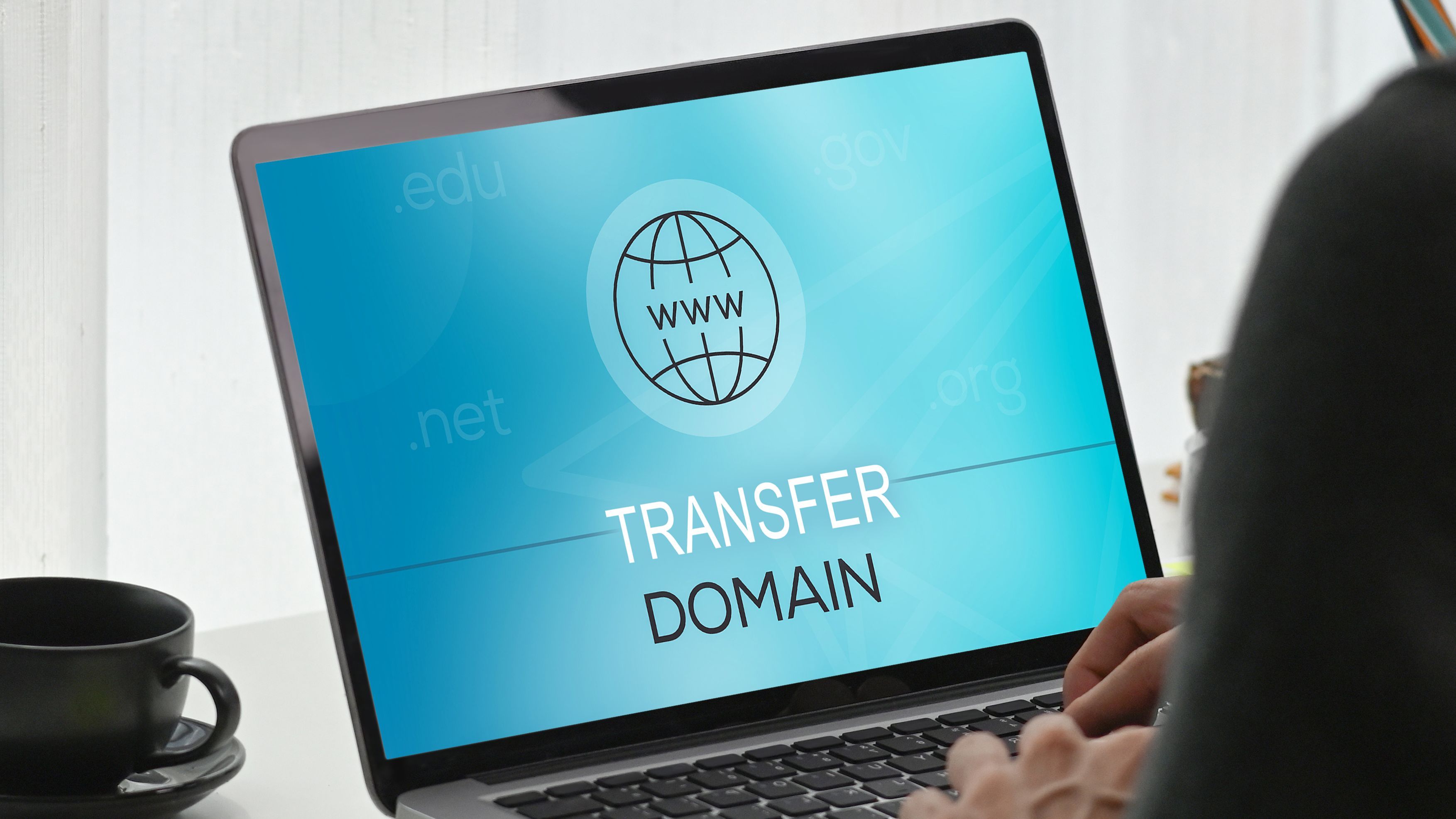 Registering a domain on the laptop