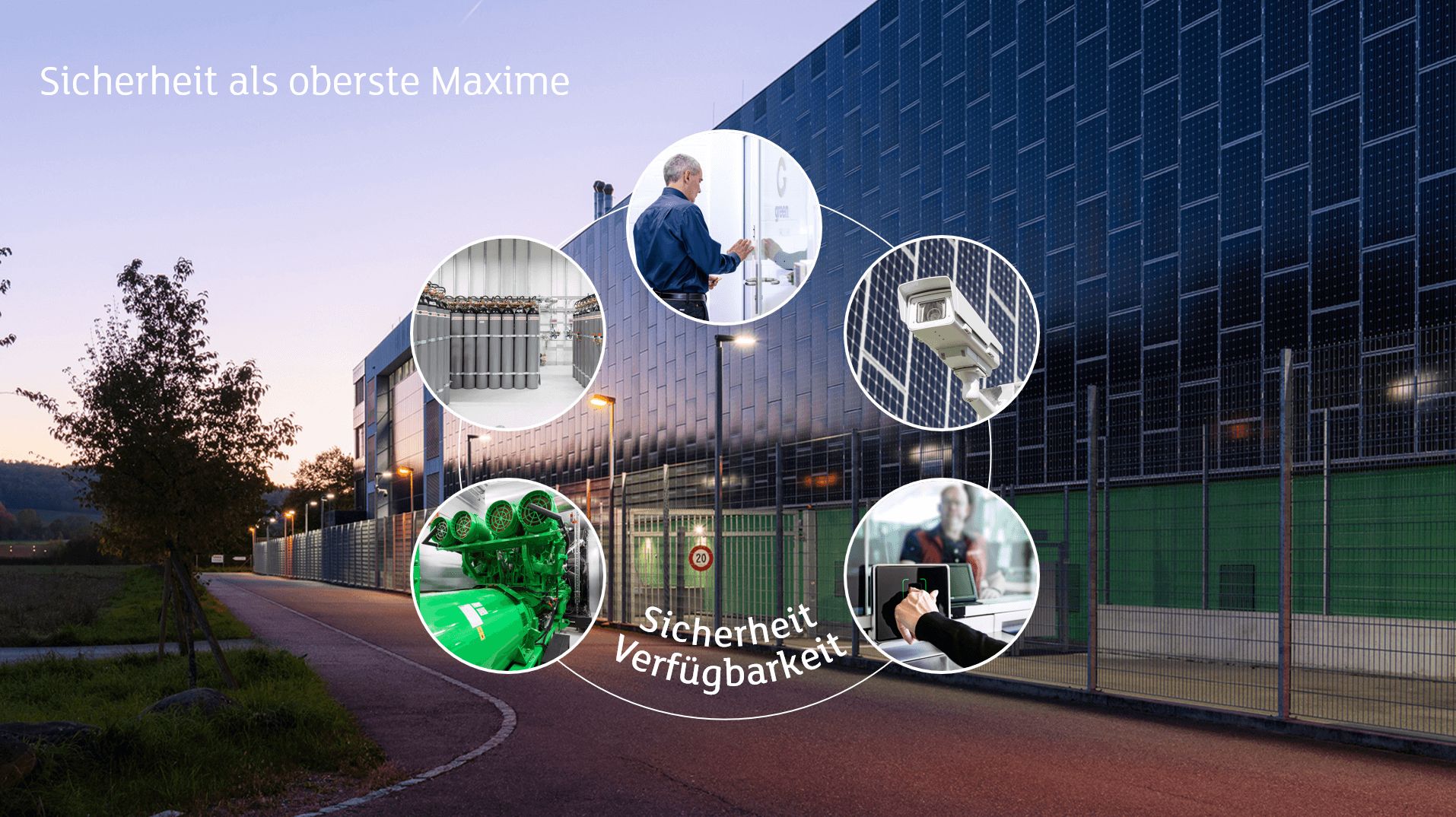 Infografik Sicherheit, Verfügbarkeit im Datacenter