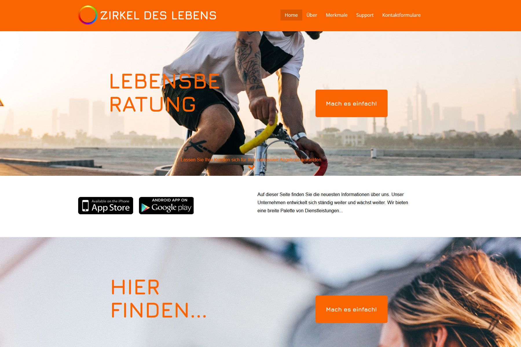 Webbuilder-Vorlage von Green für Lebensberatung, Coaching und andere Services