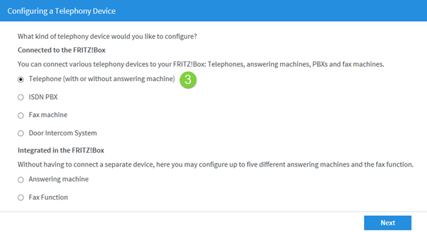 Configuring a Telephony Devise