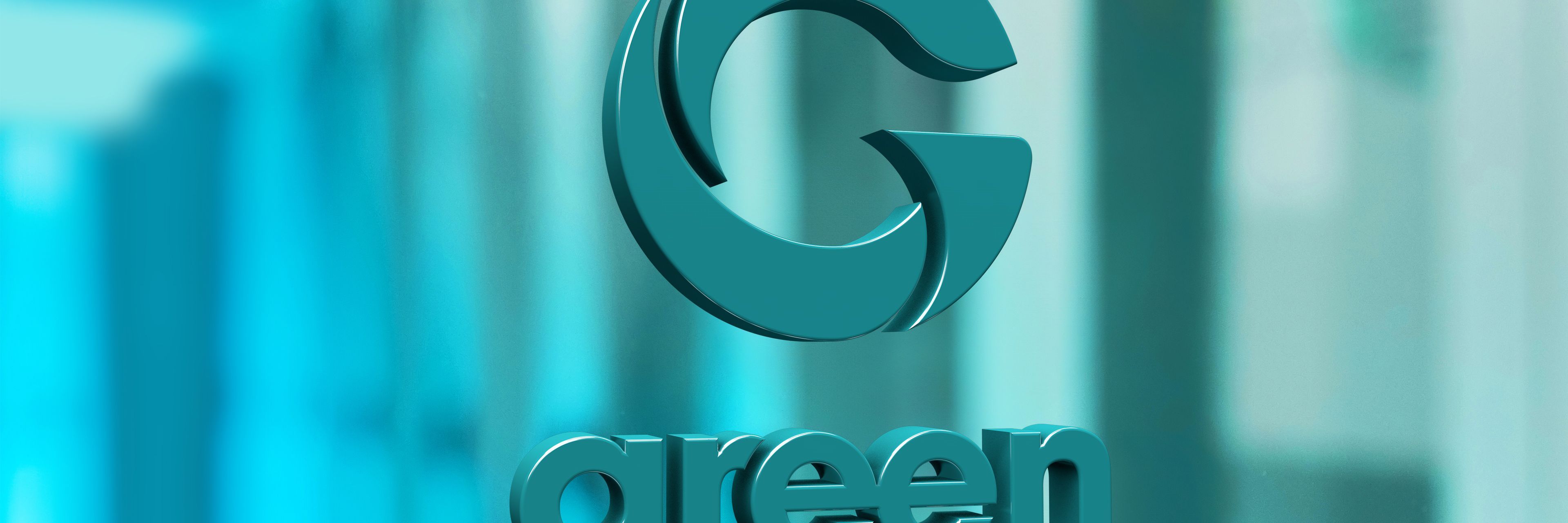 Green 3D logo_editorial use only