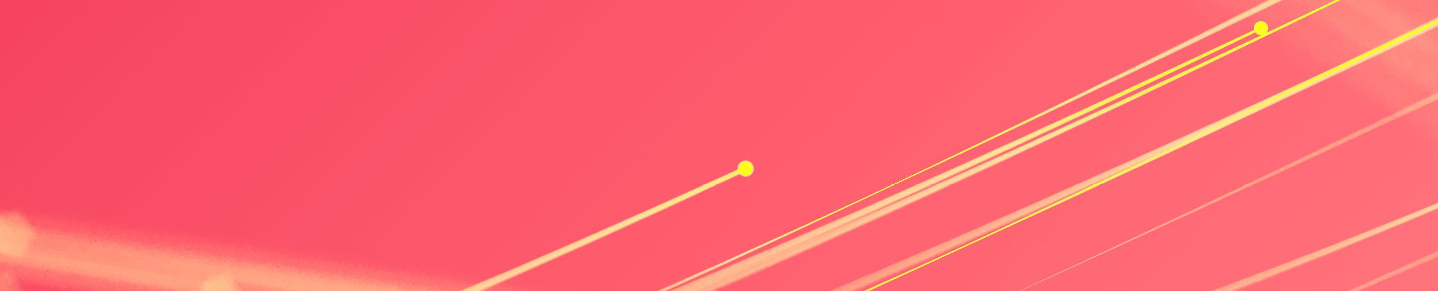 Data stream displayed in yellow on a red background