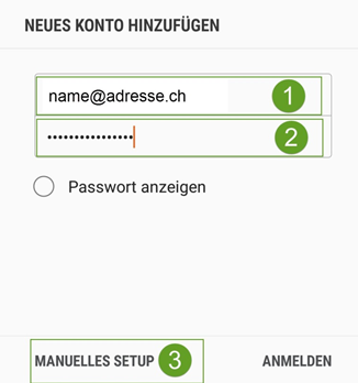 E-Mail-Konto hinzufügen