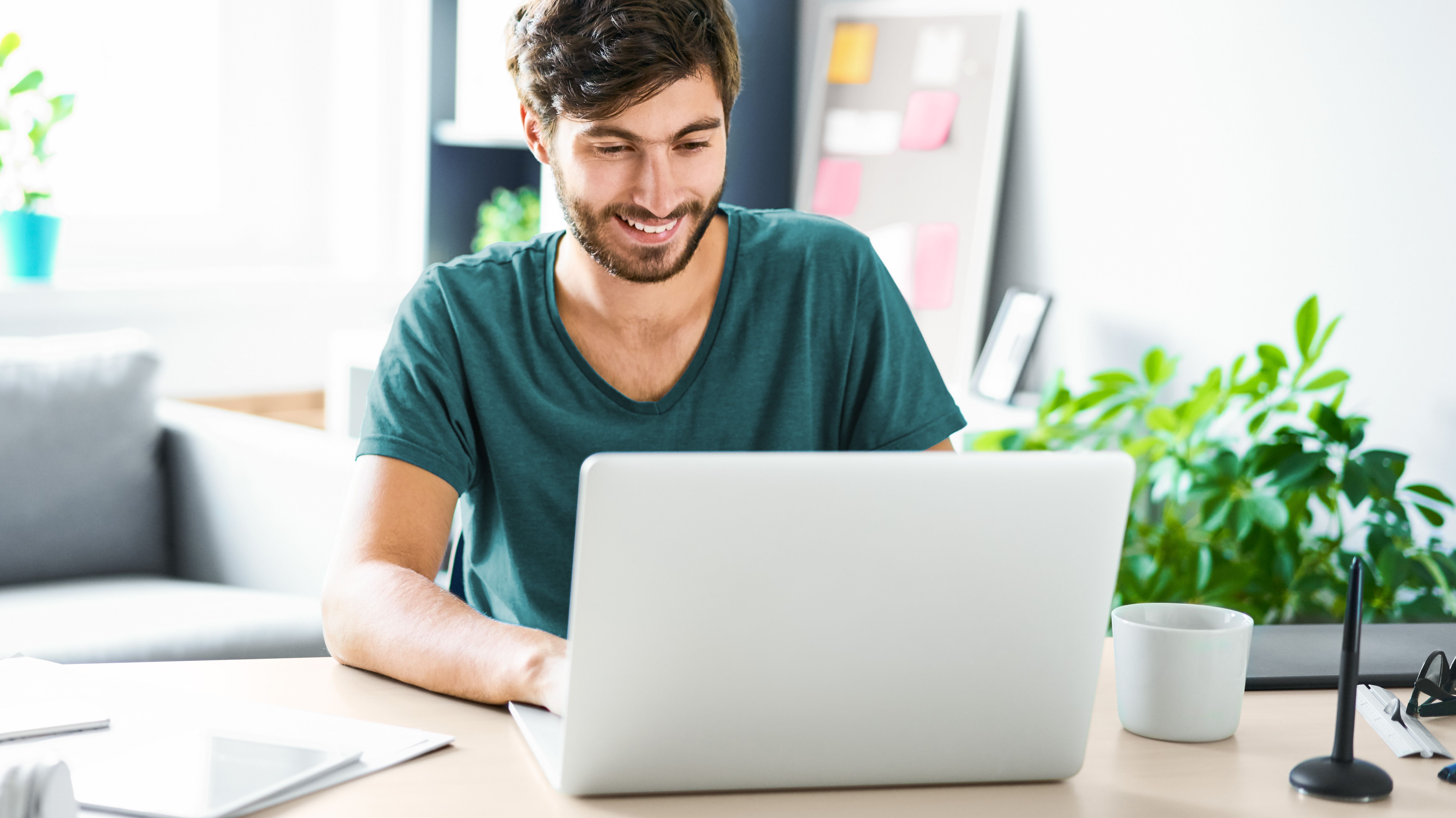 Man registers internet address for own website